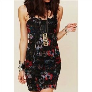 Free People floral mini dress